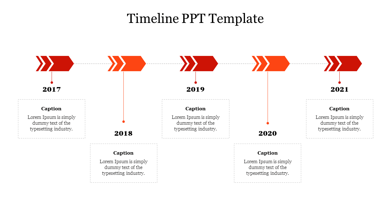Customized Timeline PPT and Google Slides Template 